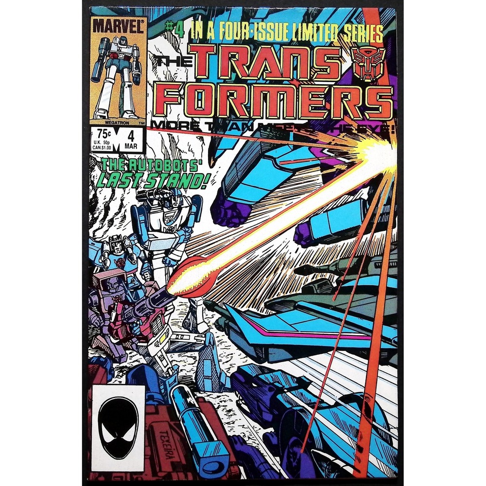 Vintage Marvel‎ Transformers #4 Comic Book 1st Shockwave 1st Cameo Dinobots
